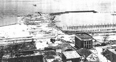 PC Harbor after hurricane Camille